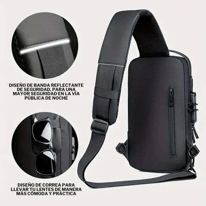BOLSO INTELIGENTE ANTIROBO CON PUERTO DE CARGA + ENVÍO GRATIS